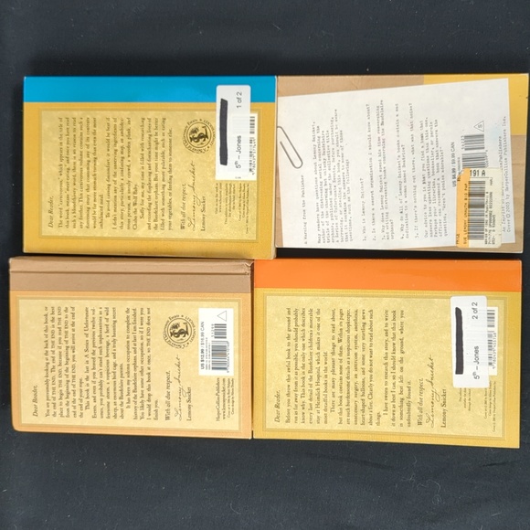 LOT OF 4 LEMONY SNICKET BOOKS 1 HARDBACK - Picture 6 of 10